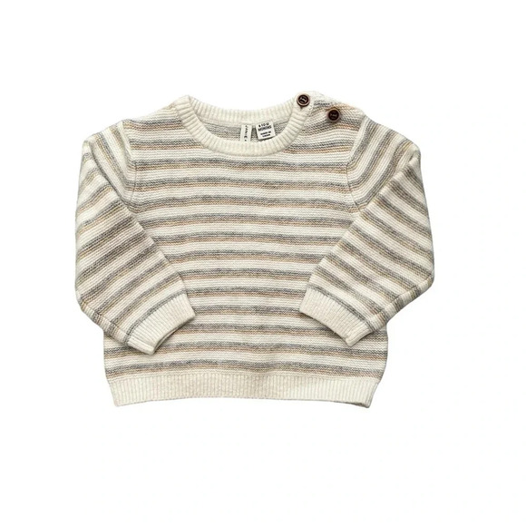 Janie and Jack Striped Knit Baby Sweater - Picture 1 of 6